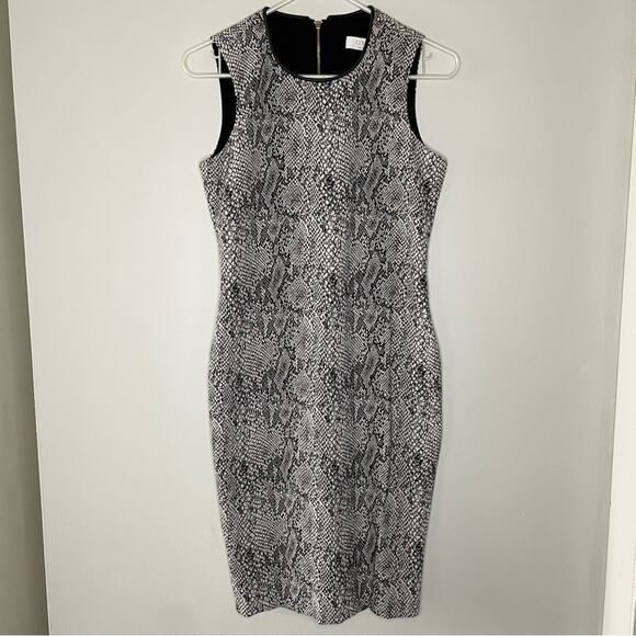 Hunter Bell Snake Print Sheath Dress Size S - Picture 3 of 7